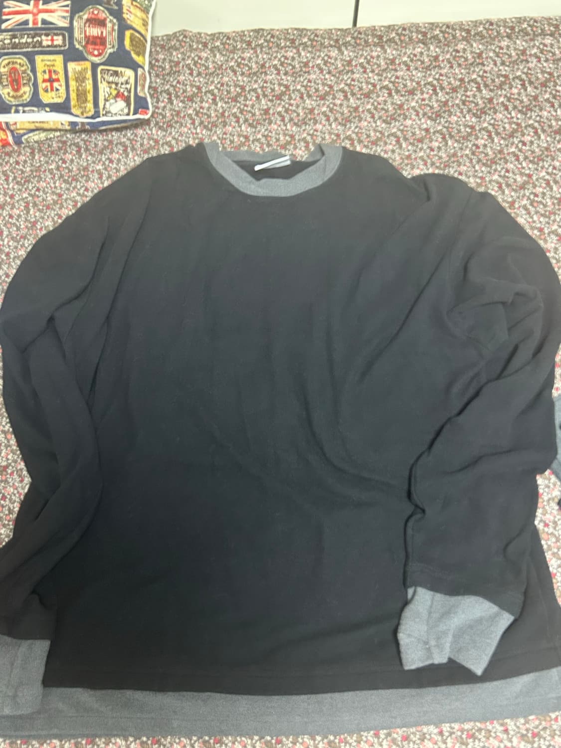 엠오오 소프트 레이어드 롱슬리브 - 블랙 상품이미지1