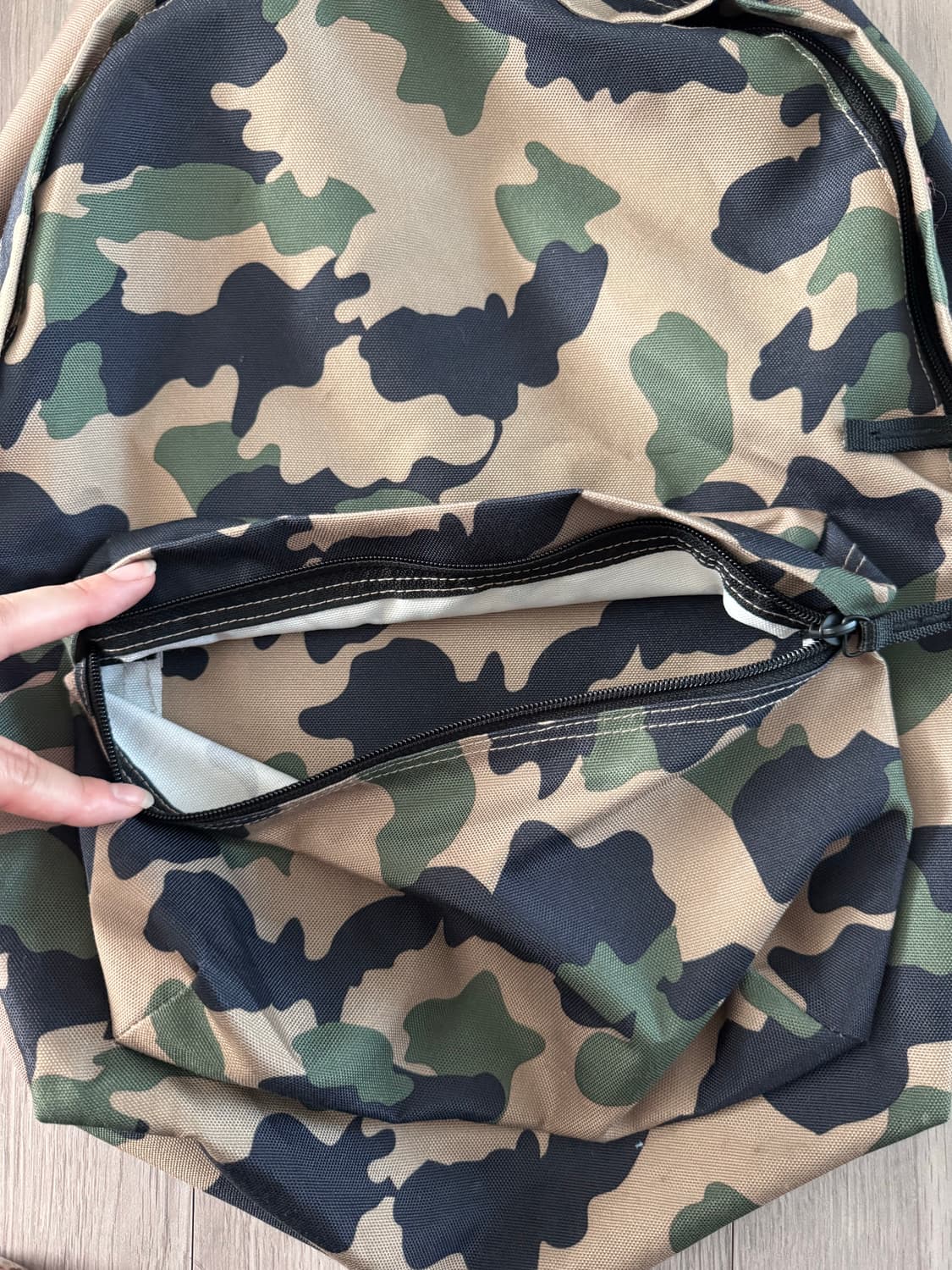 빈티지 밀리터리 카모 패턴 백팩 상품이미지3