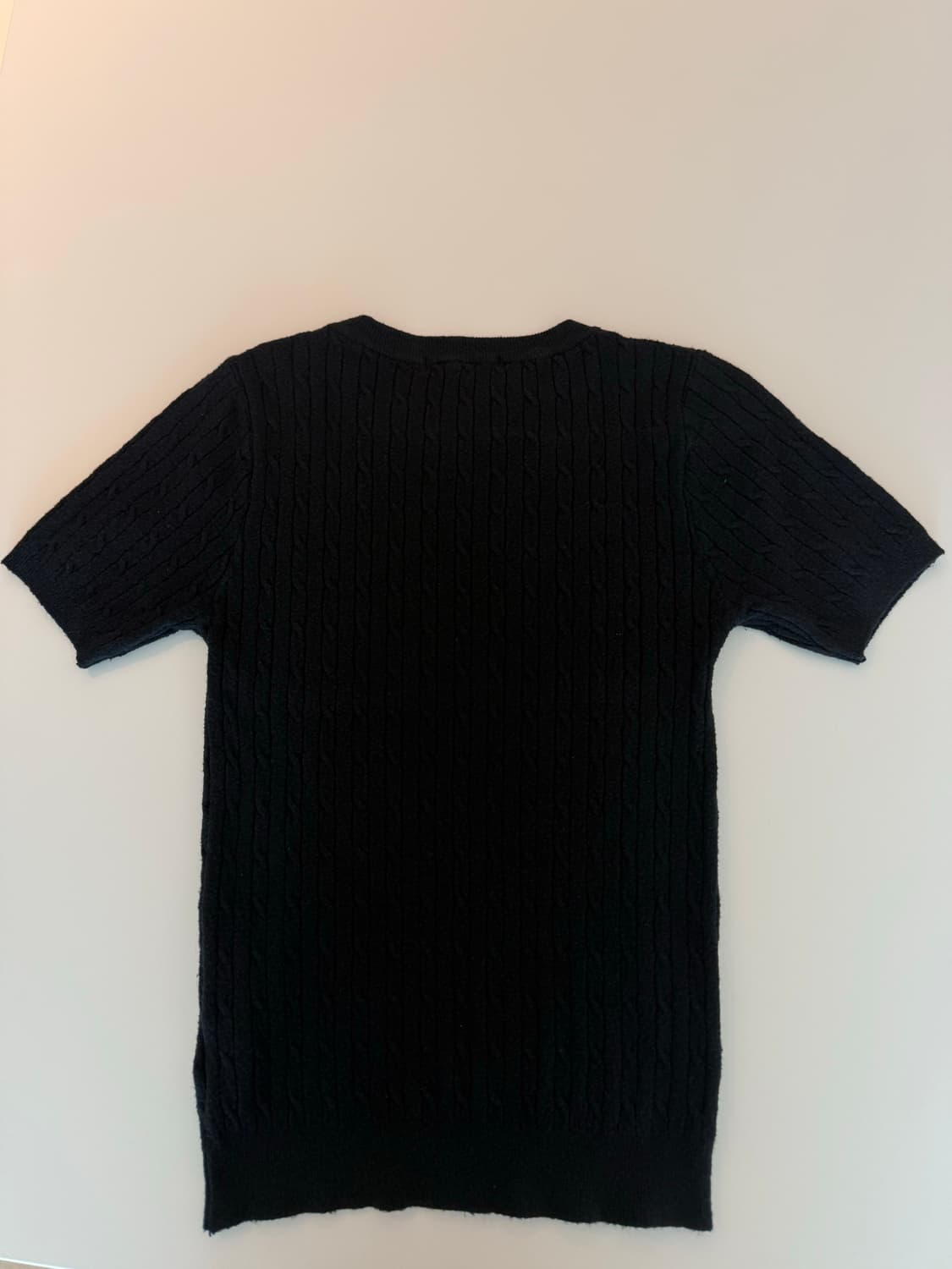 블랙 니트 빈티지 반팔 여성 상품이미지2