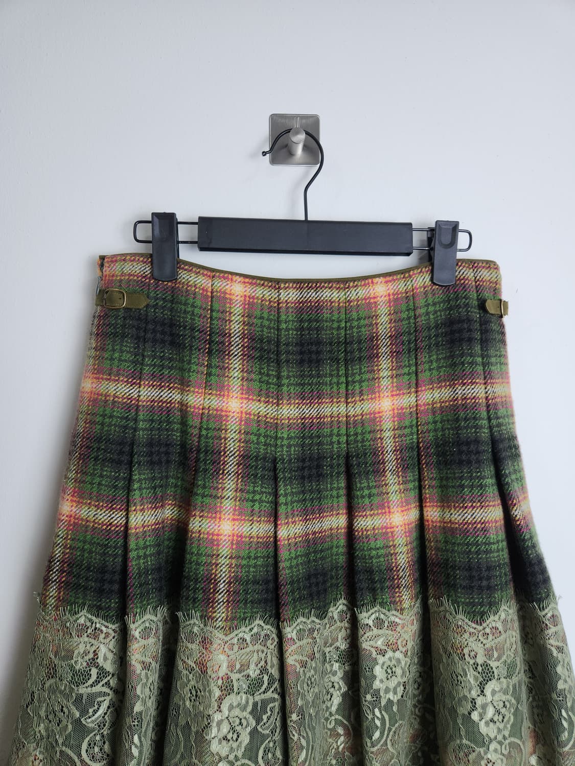 체크 플리츠 테슬 스커트 상품이미지7