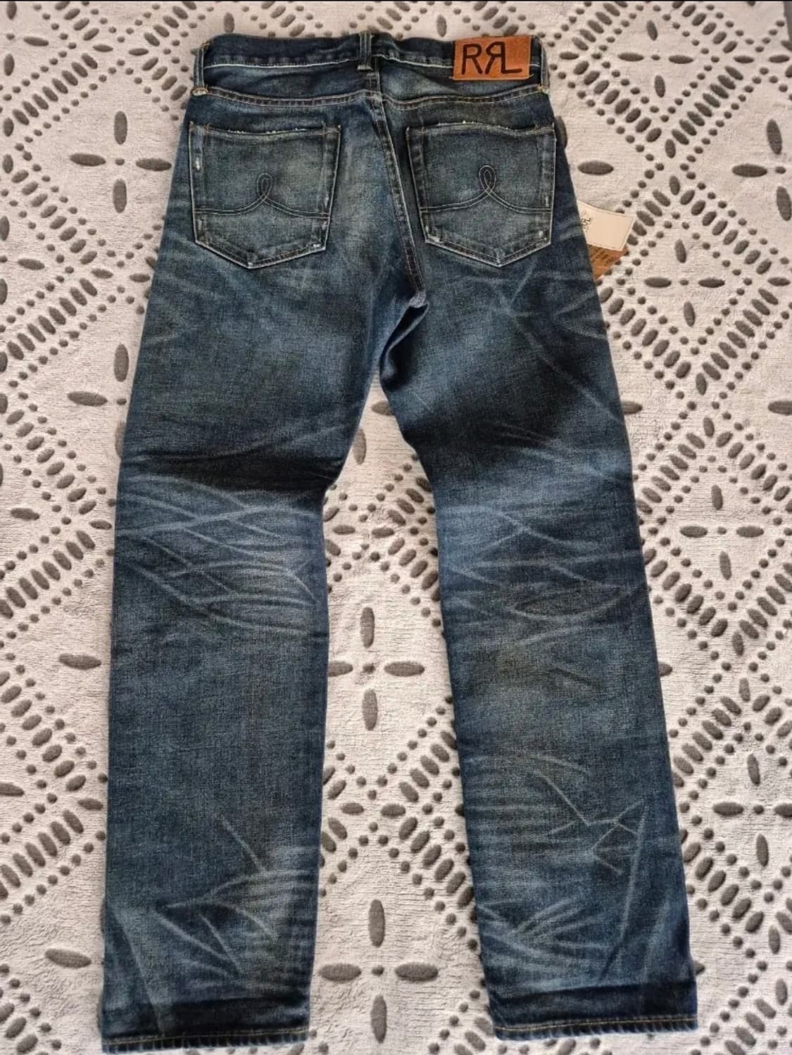 rrl 더블알엘 홀리 셀비지 데님 진 스트레이트핏 상품이미지4