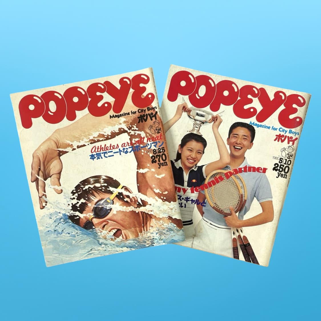 80s Popeye 뽀빠이 매거진 2권일괄 상품이미지1