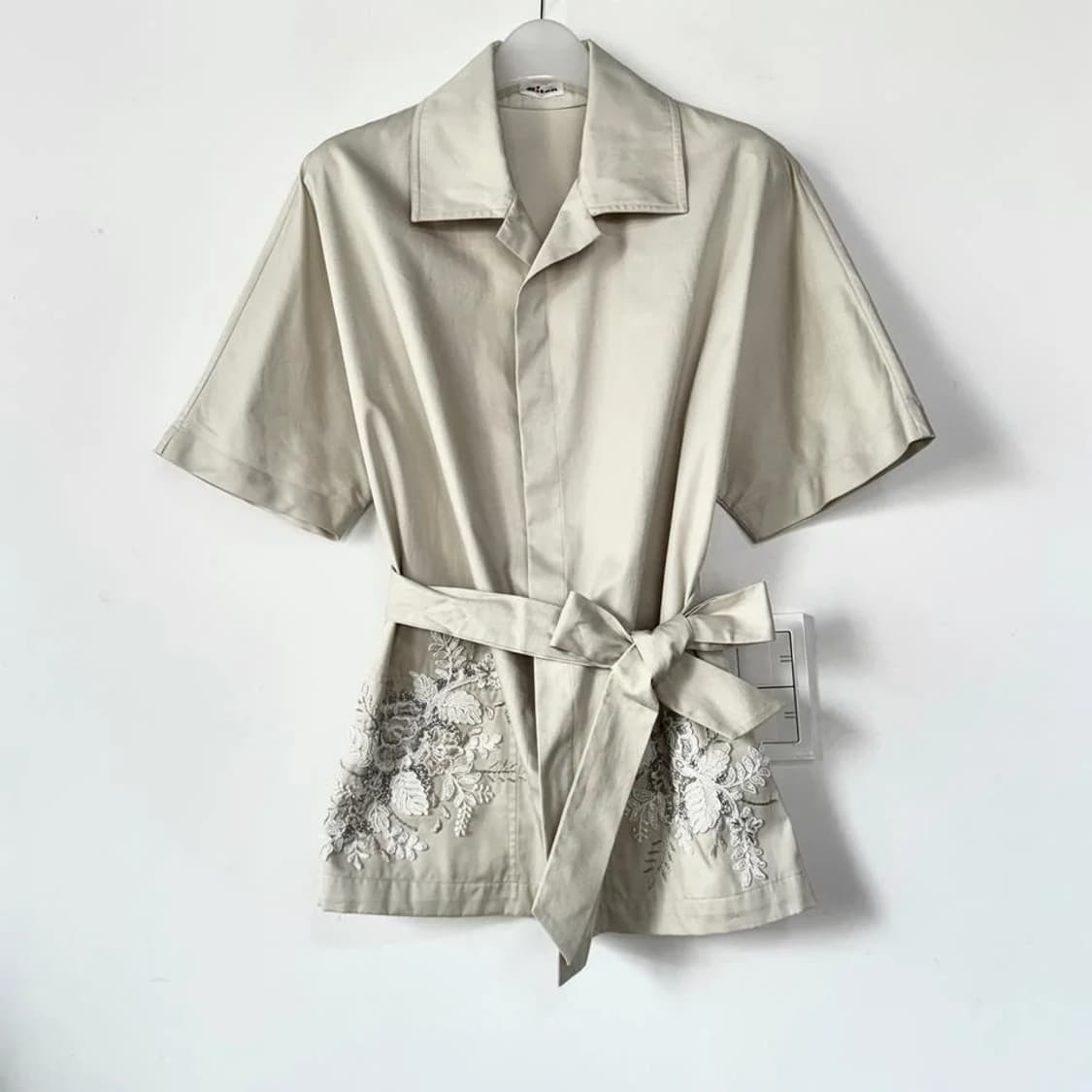 키톤 Kiton 비즈 자수 반팔 셔츠 자켓 상품이미지2