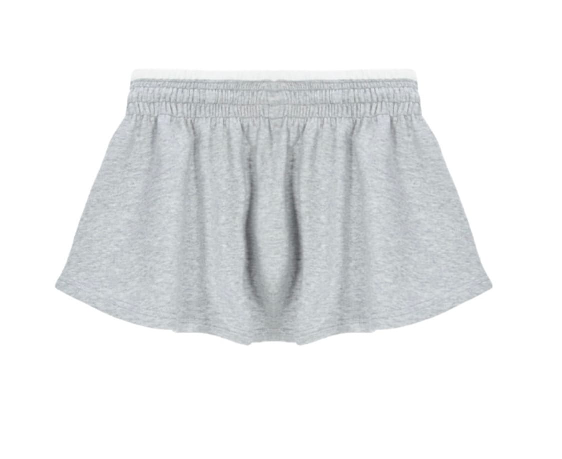 에즈이프캘리 쇼츠 플레어 스커트-팬츠 (멜란지그레이) 상품이미지5