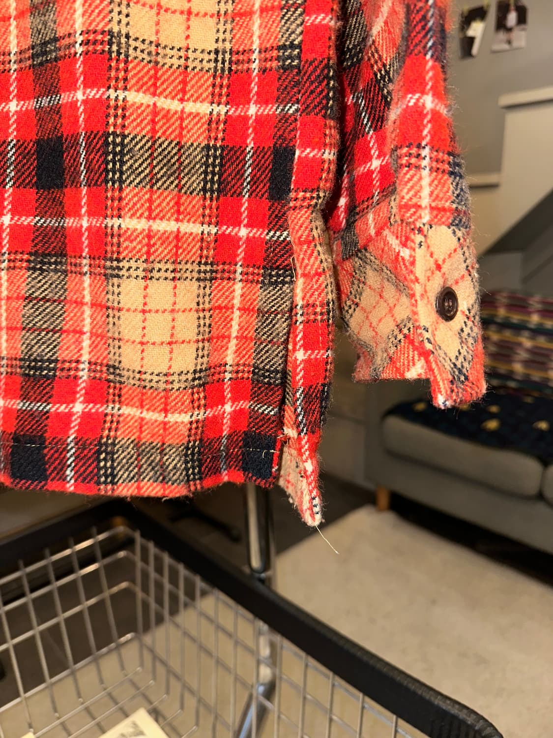 80-90’s Wrangler check flannel shirt 상품이미지8