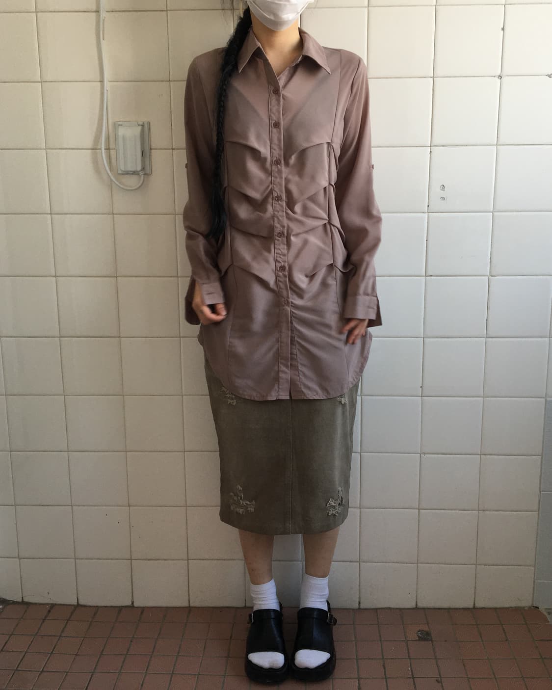 Pleats shirring point shirt 상품이미지1