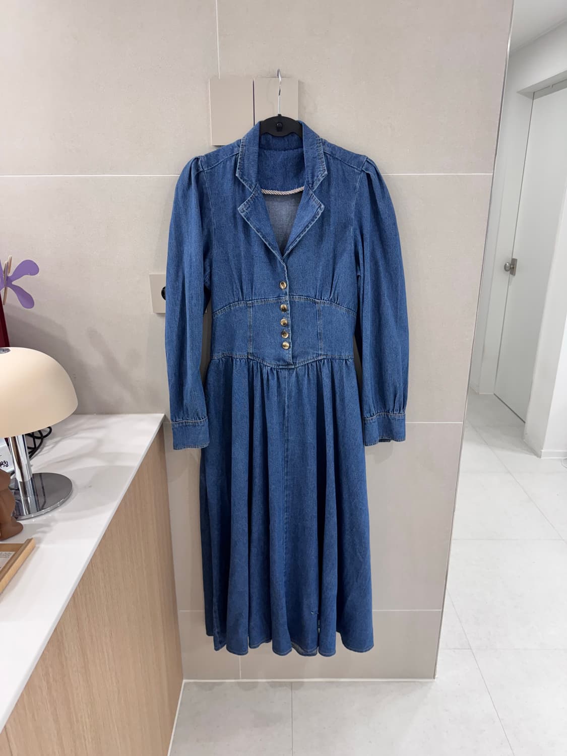 Usa 데님 롱원피스 상품이미지5