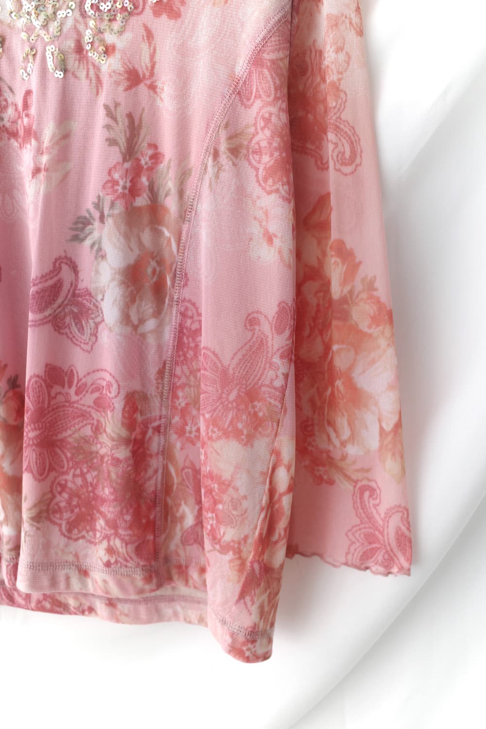 flower beads see-through T  상품이미지4