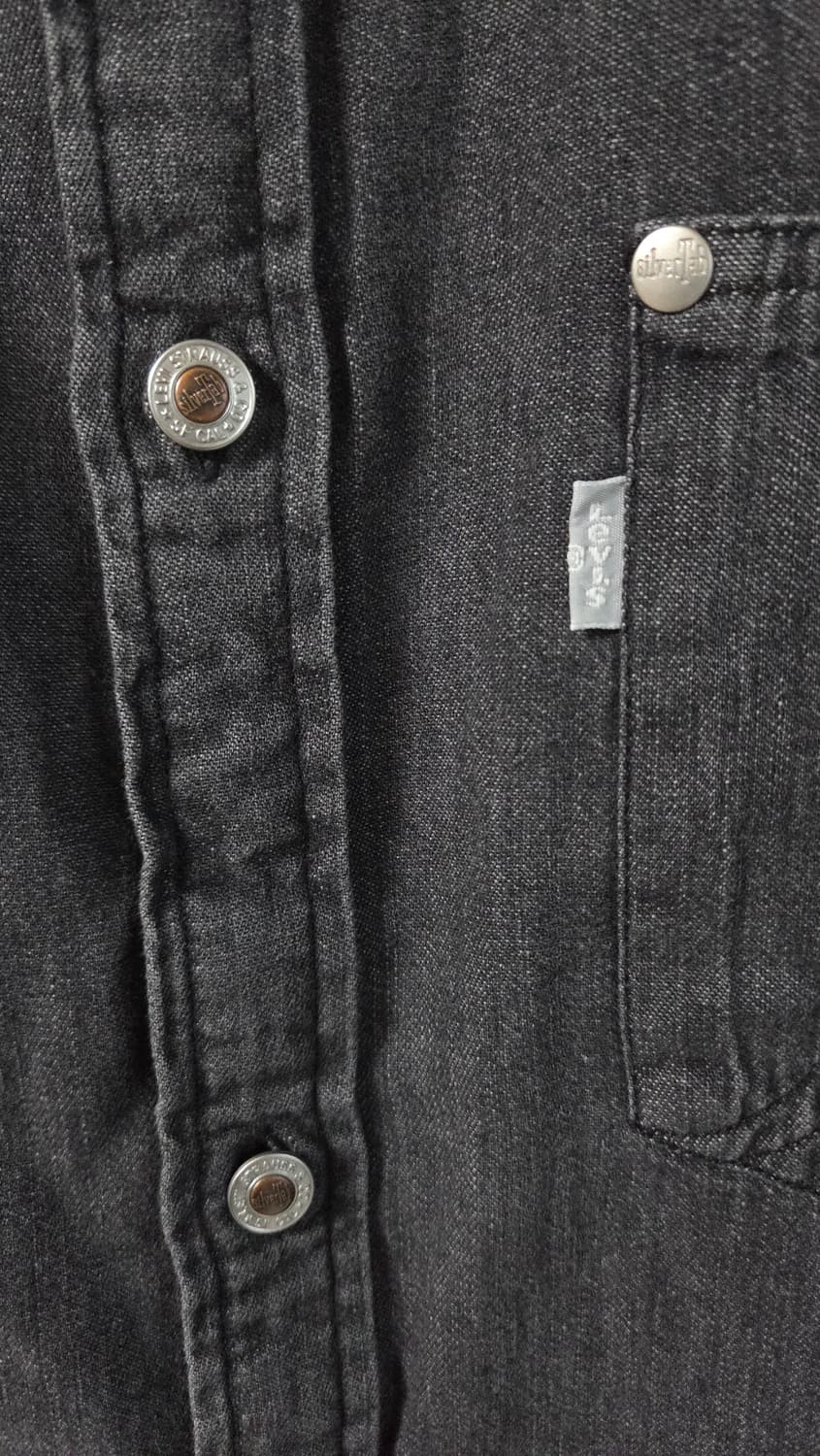 (착샷) 리바이스 실버탭 흑청 데님 오버핏 상품이미지4