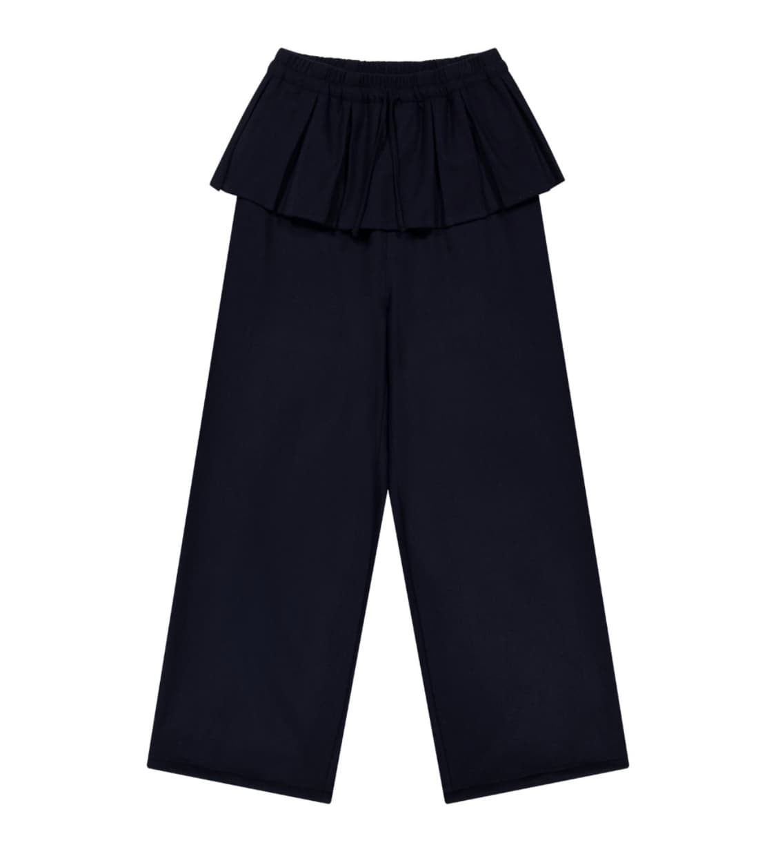 코이세이오 PLEATS OVER WOOL PANTS DARK NAVY 상품이미지1