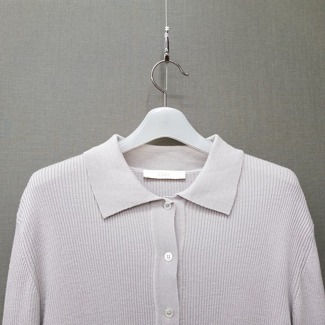 ORR 오르 울 100% 니트 카라 가디건 L사이즈 상품이미지2