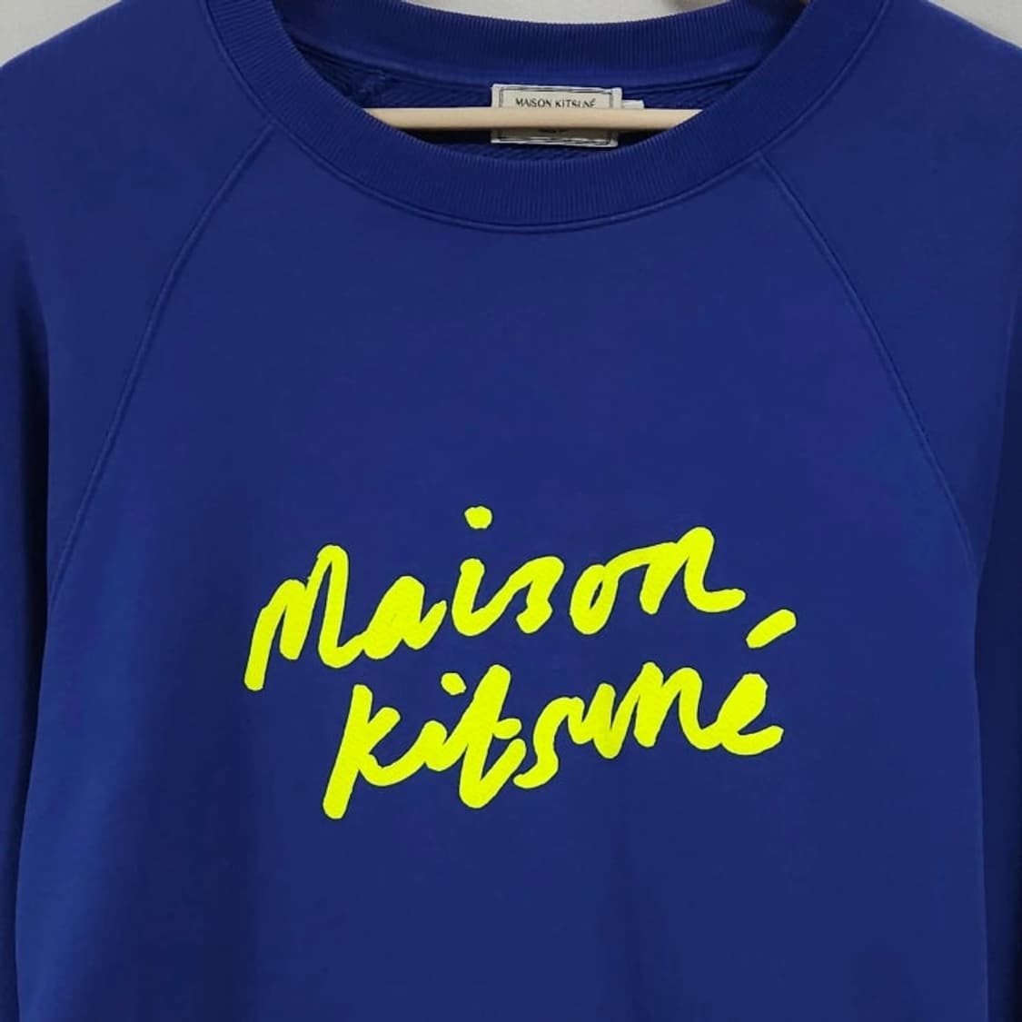 105 메종키츠네 맨투맨 레터링 로고 상품이미지2