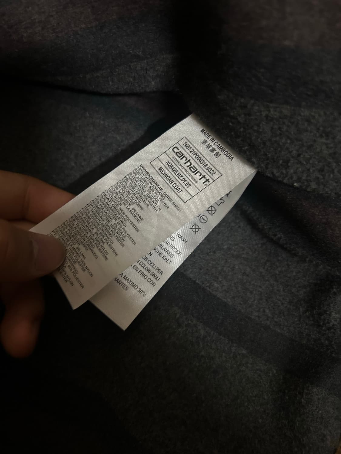 칼하트 wip 자켓 M 판매합니다 상품이미지2