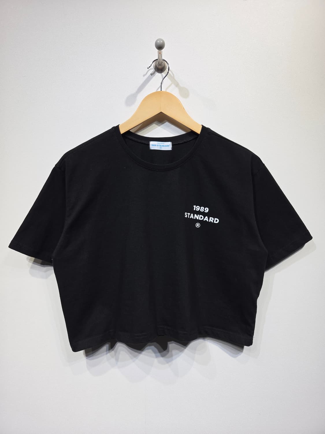 1989 스탠다드 쿨코튼 로고 크롭 반팔 티셔츠 상품이미지2