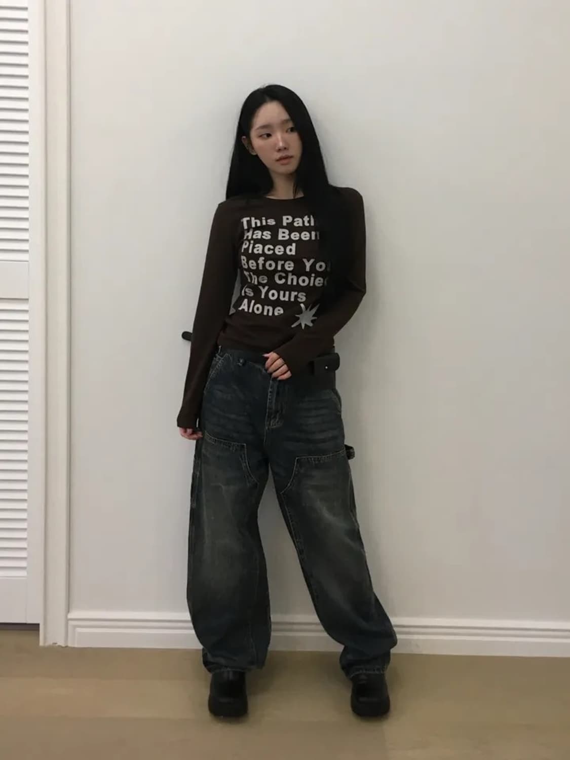 새거)워크데님카펜더 팬츠 바지s 보헤미안서울 ootj 미스치프 코이세이오 상품이미지5