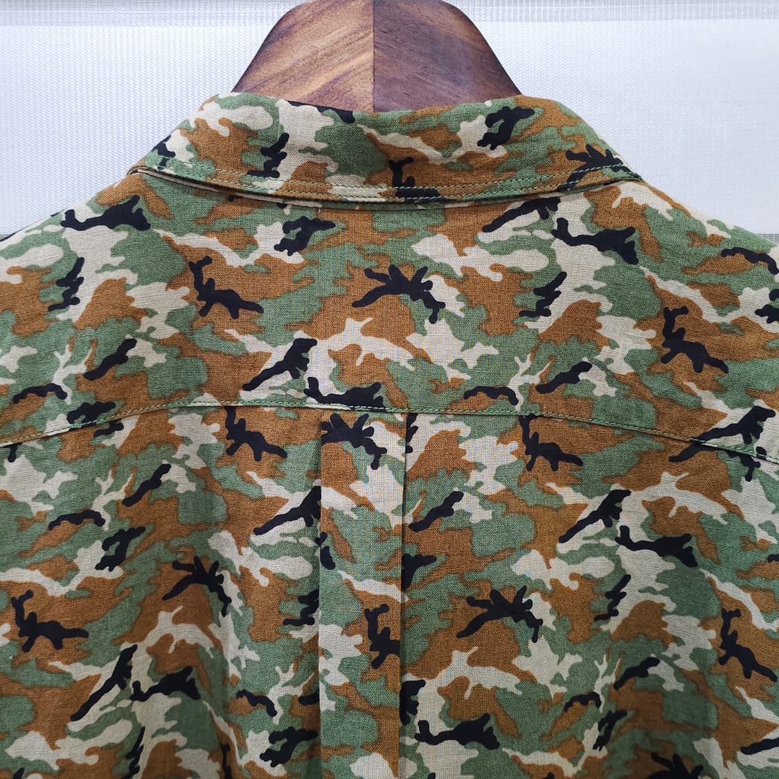 BACK NUMBER 카모플라쥬 린넨셔츠- XL 상품이미지6