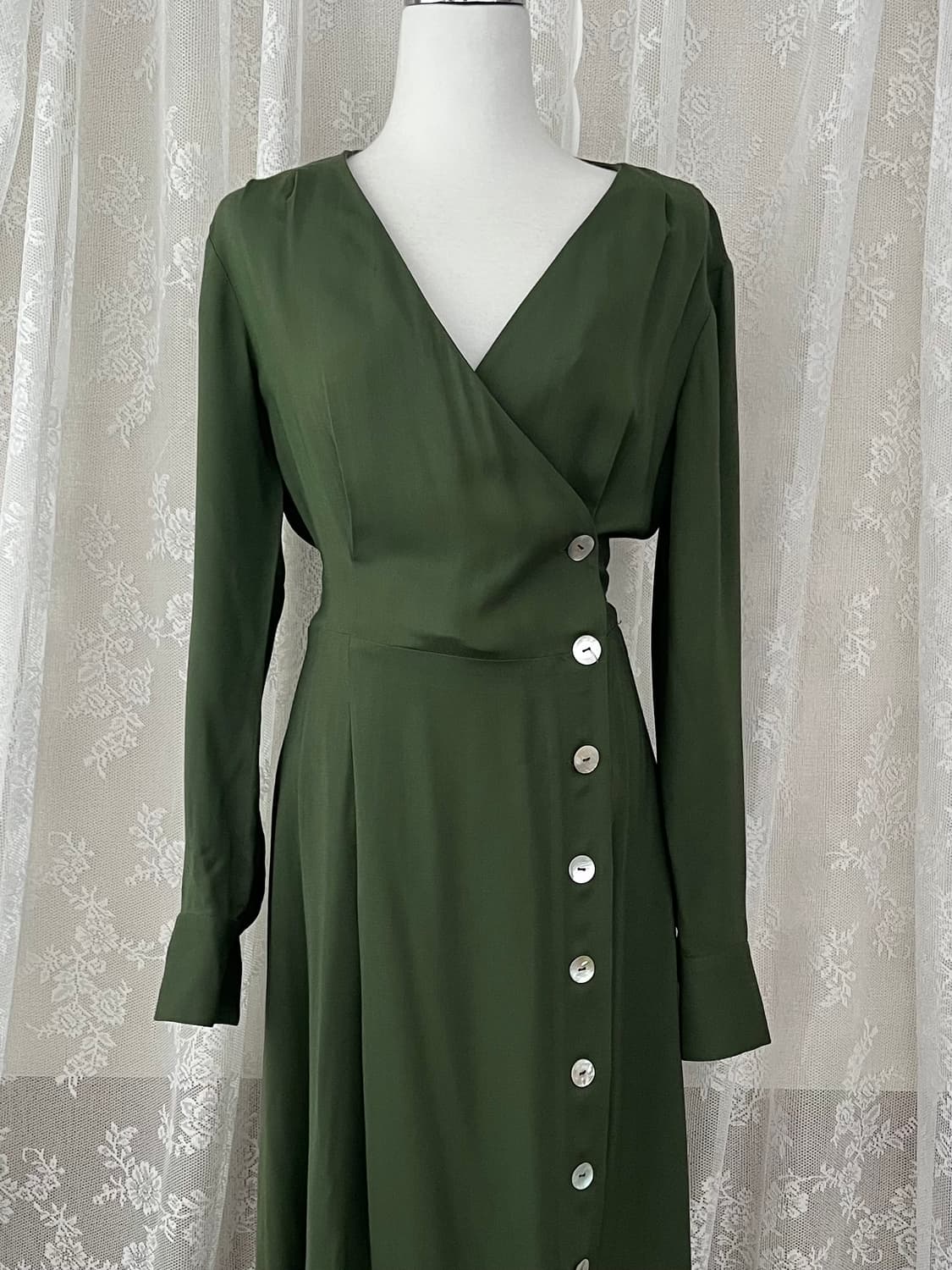 36) 마시모두띠 롱 원피스 그린 상품이미지3