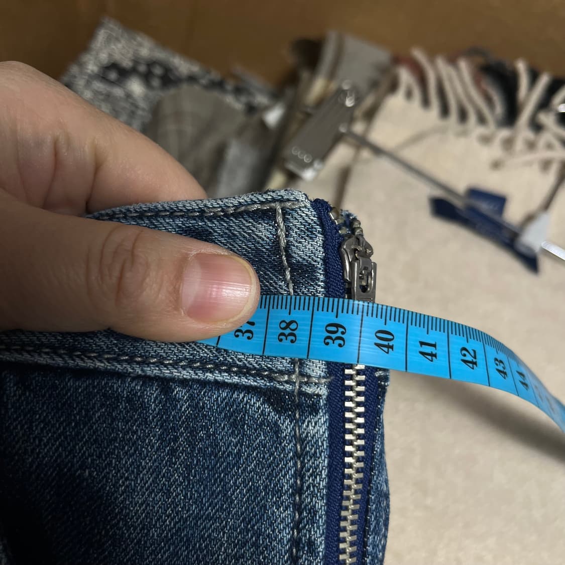 ARMANI 아르마니 익스체인지 데님 청치마 미니스커트 4 상품이미지4