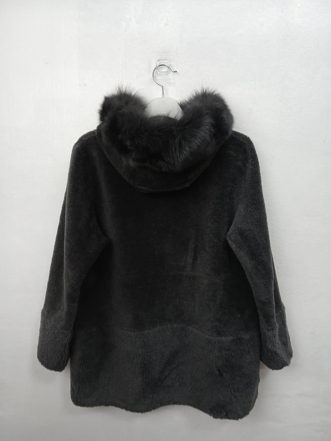 유니지 천연양모 사가폭스퍼 후드코트 77 L 새제품 상품이미지4