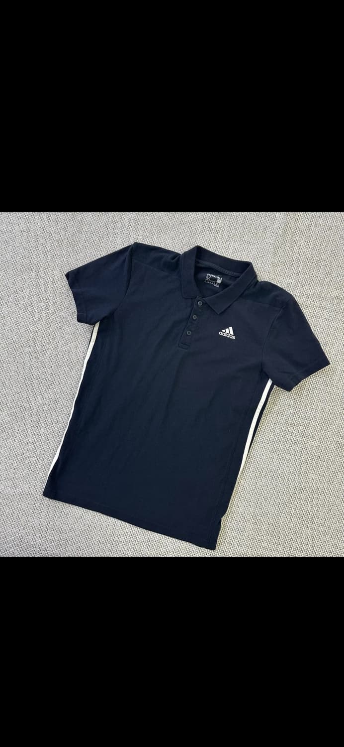 아디다스 검정 삼선 폴로티 M 상품이미지1