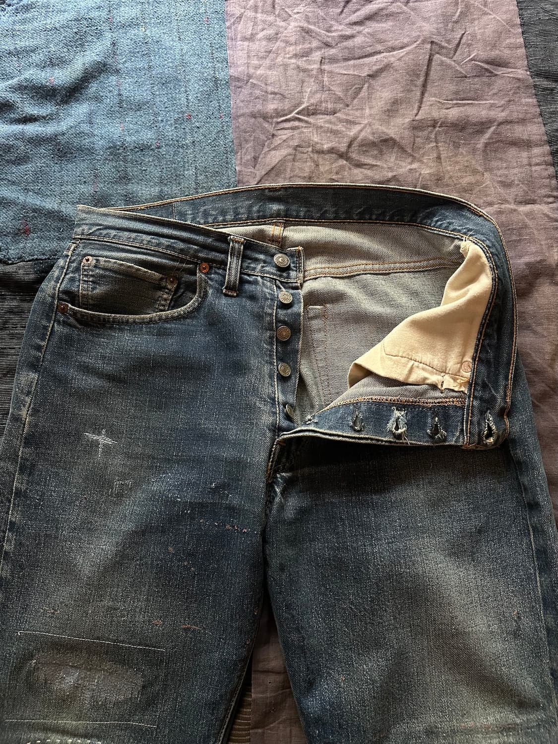 60s Levis 501 Big E Selvedge Denim Pants 상품이미지2