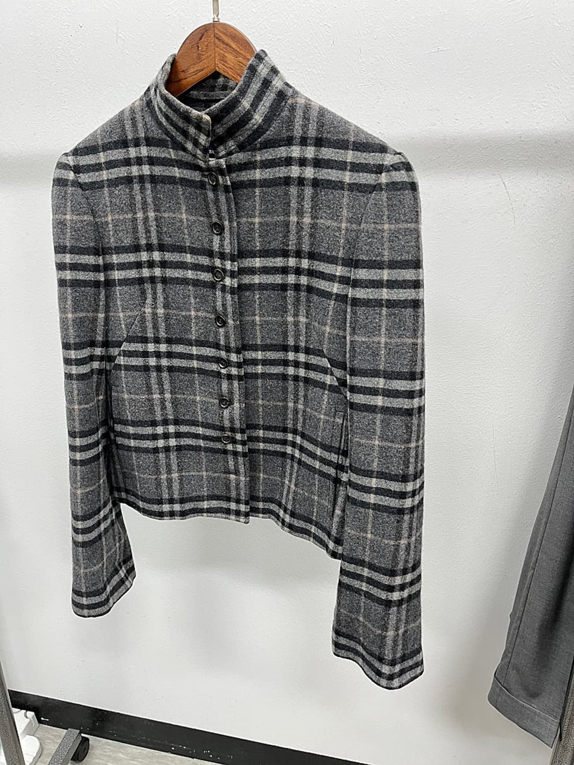 여) 버버리 체크 울자켓  상품이미지1