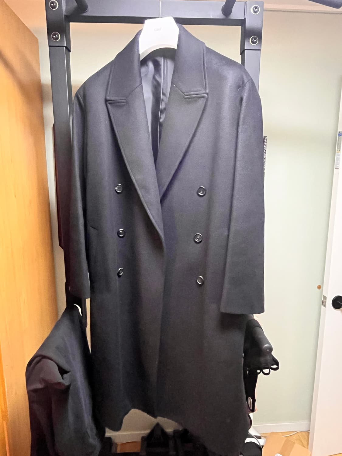 쿠어 오버핏 더블 롱코트 M 상품이미지1