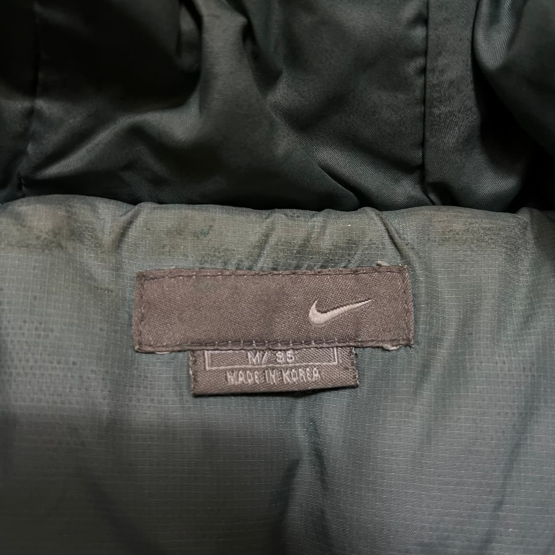 나이키 덕다운 투톤 배색 후드 패딩 점퍼 [블랙/파스텔 민트] M/95 상품이미지5