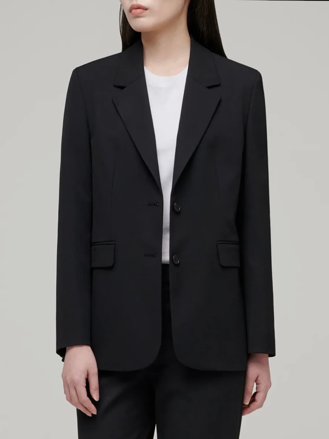 무신사 스탠다드 | 우먼즈 베이식 블레이저 블랙 S 상품이미지1