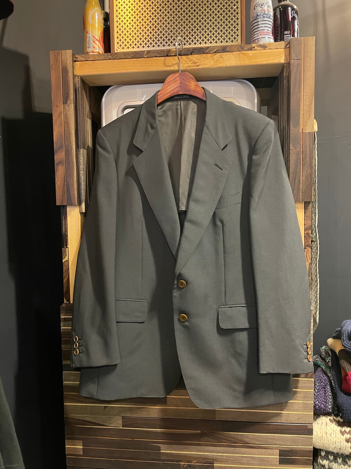 에르메네질도제냐 울/모헤어 블레이져 상품이미지1