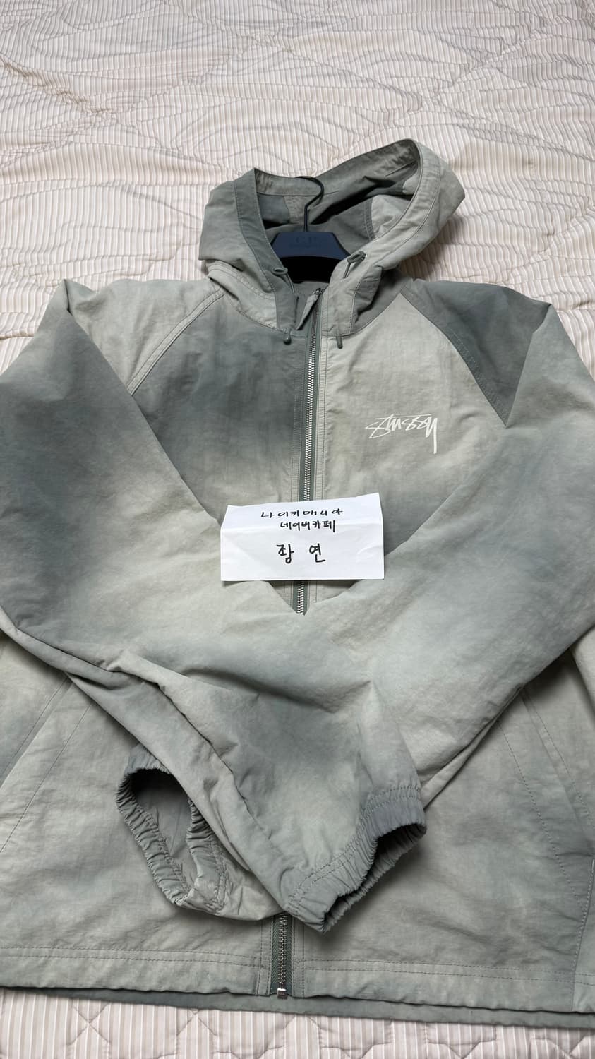 [L] 스투시 웨이브 다이 비치 쉘 자켓 세이지 상품이미지1