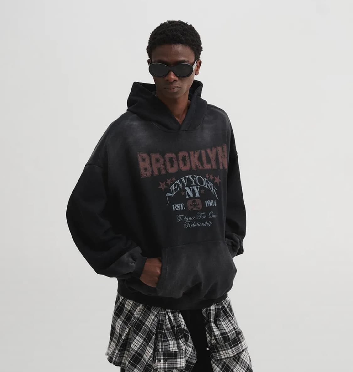 DNSR 썰파 다잉 브루클린 후디 블랙 상품이미지1