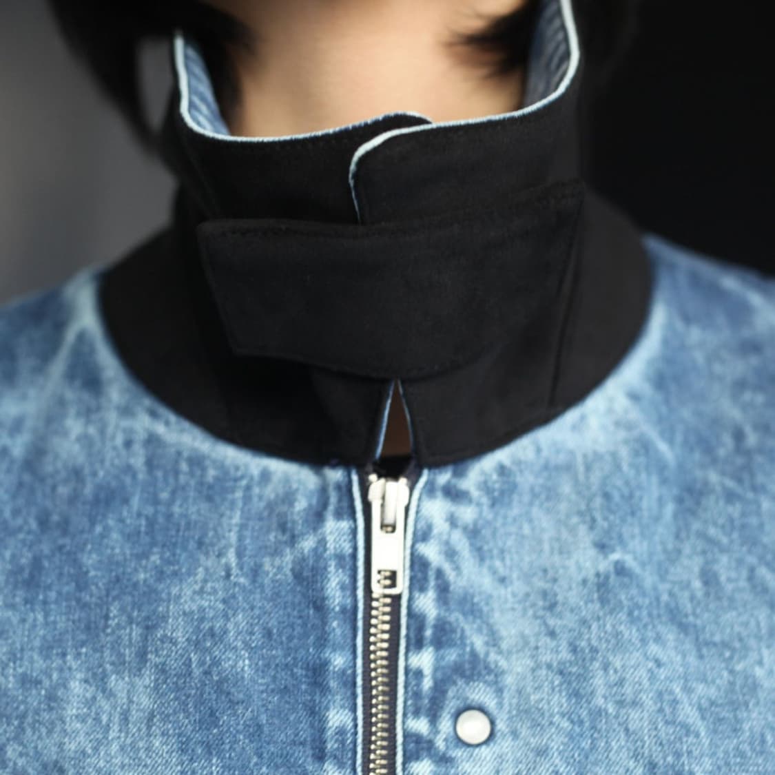 stein 슈타인 캐미컬 블리치 데님 쇼츠 자켓 상품이미지7