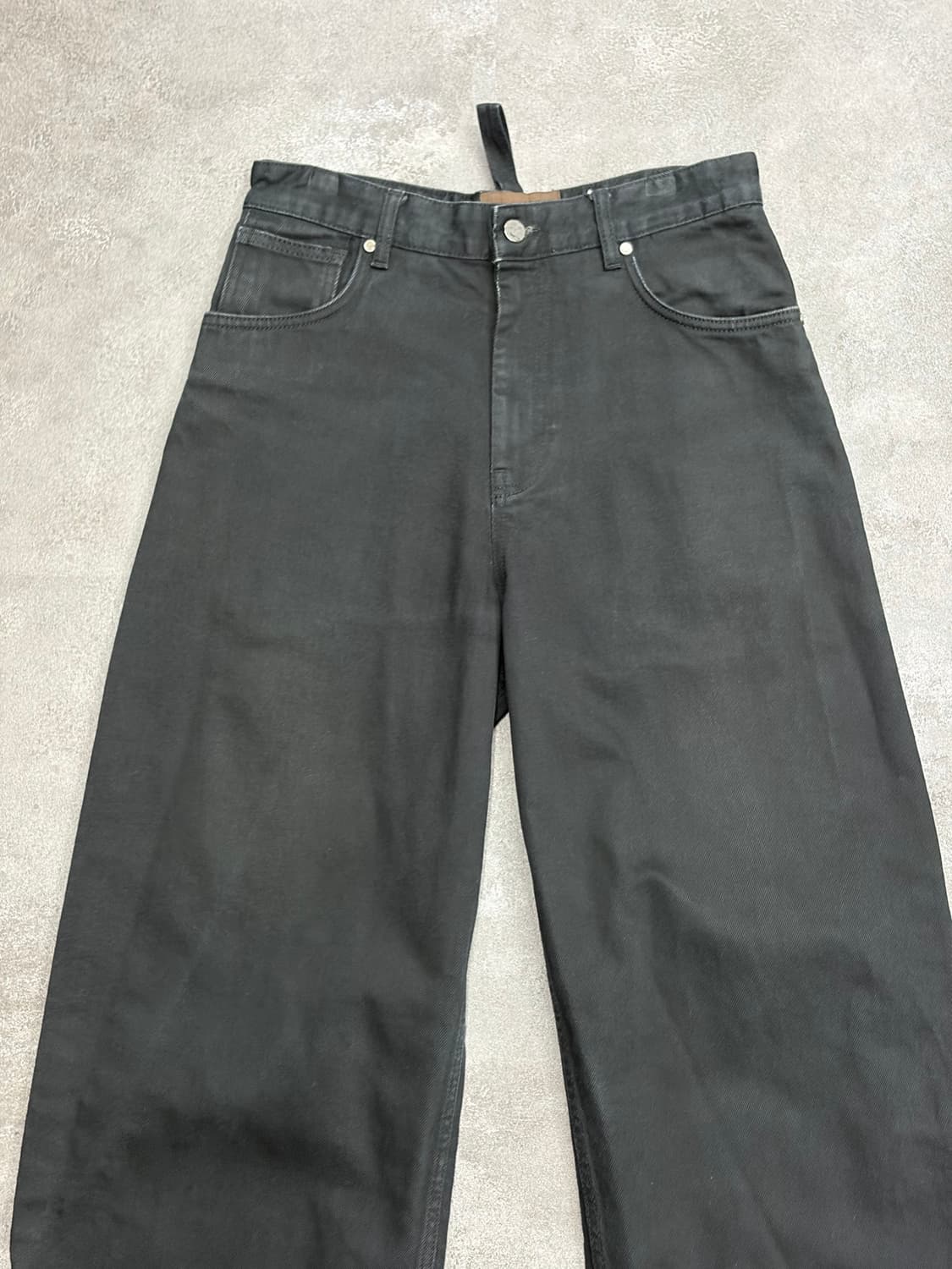 ZARA x Studio Nicholson 와이드 블랙 데님 팬츠 상품이미지2