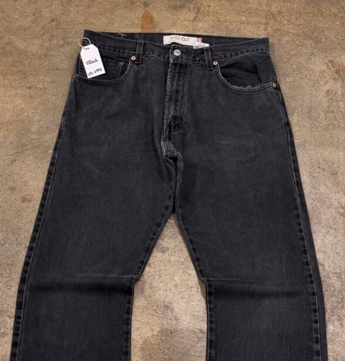 (33) 리바이스 517 블랙 데님 부츠컷  상품이미지3