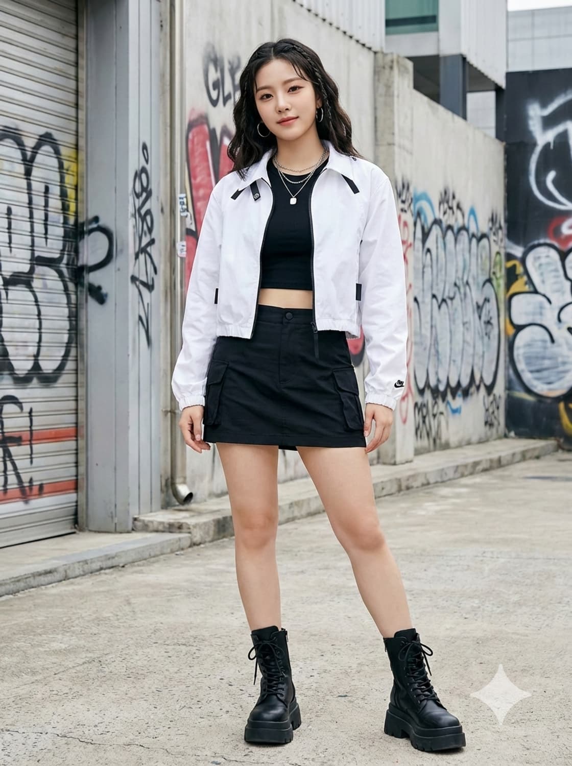 나이키(Nike) 테크팩 우븐 크롭 자켓 화이트 상품이미지1