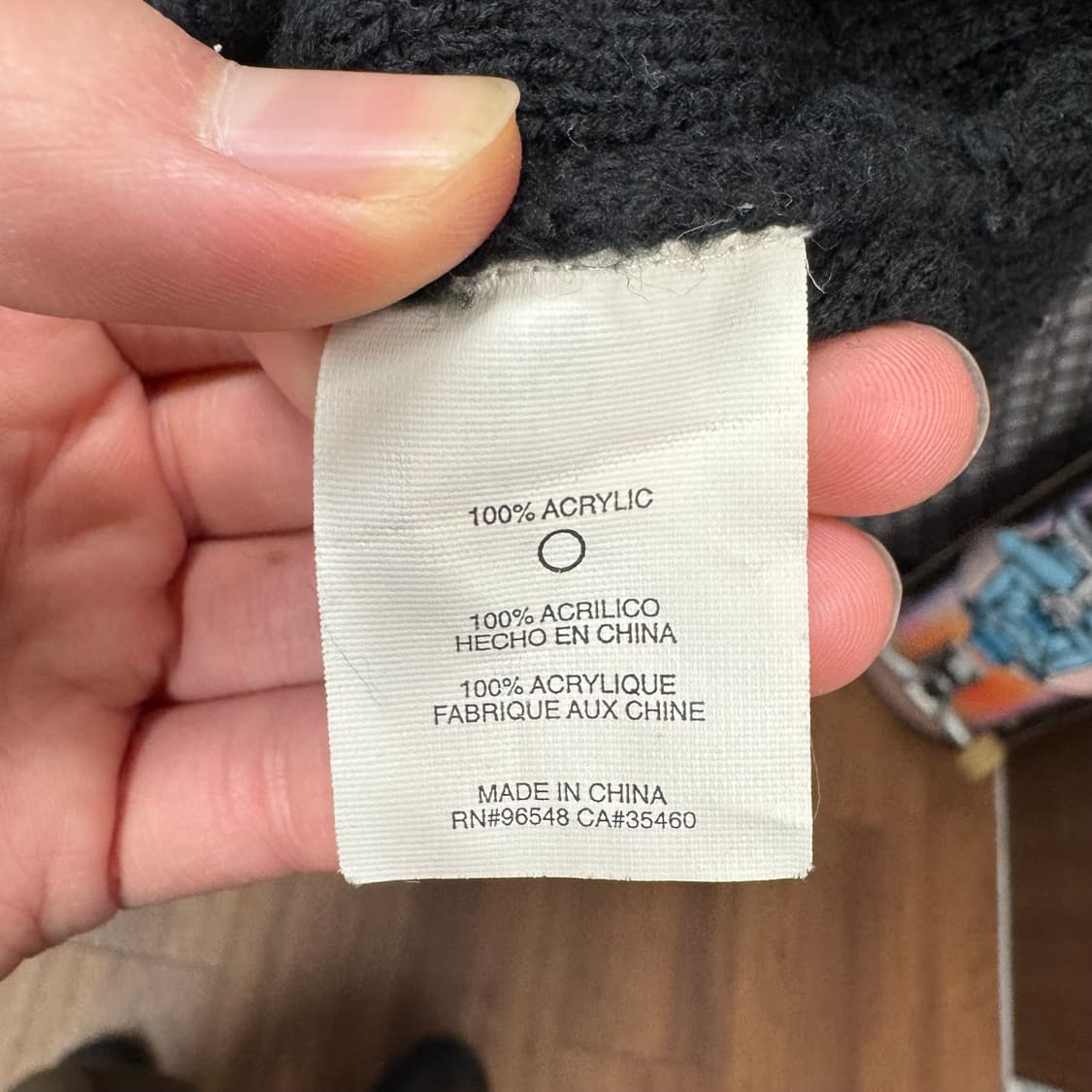 오클리 울니트 와플 텍스처 레글런 크루넥 포인트 블랙 상품이미지6