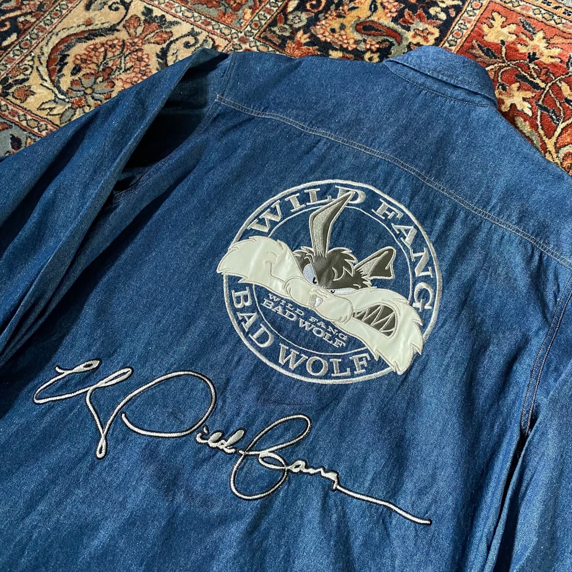 🌊90s Deadstock WILD FANG denim shirts 상품이미지3