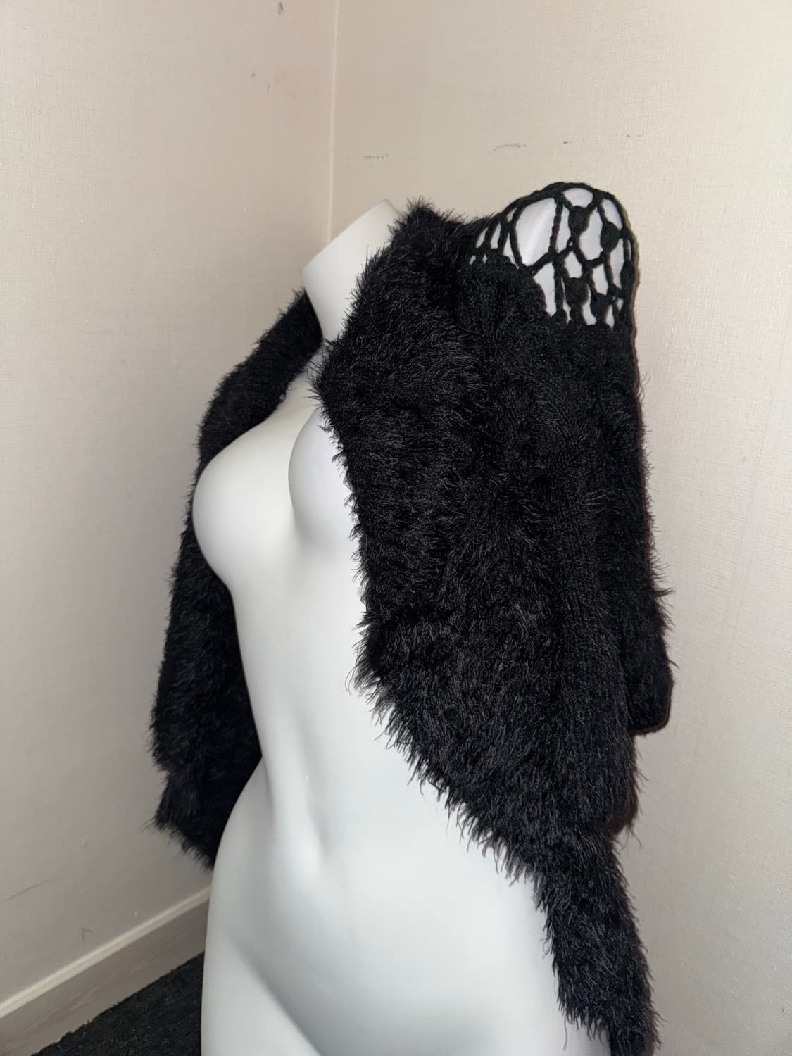 Goth shoulder shawl cardigan 상품이미지3