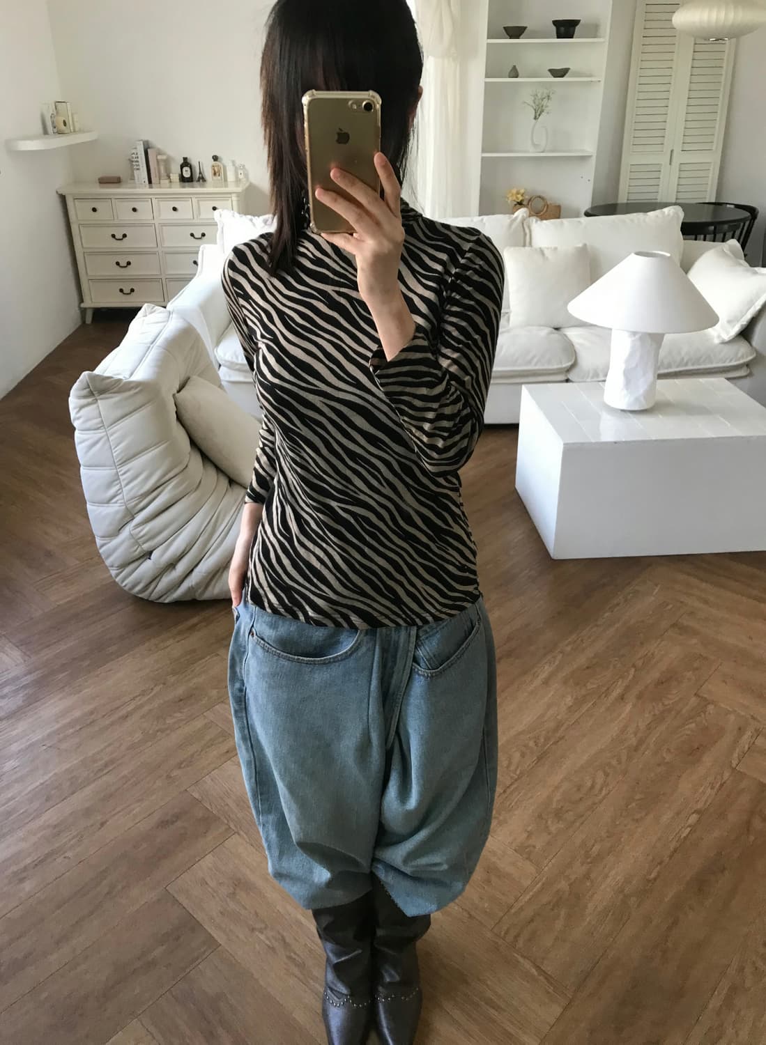 vintage pattern top 상품이미지2