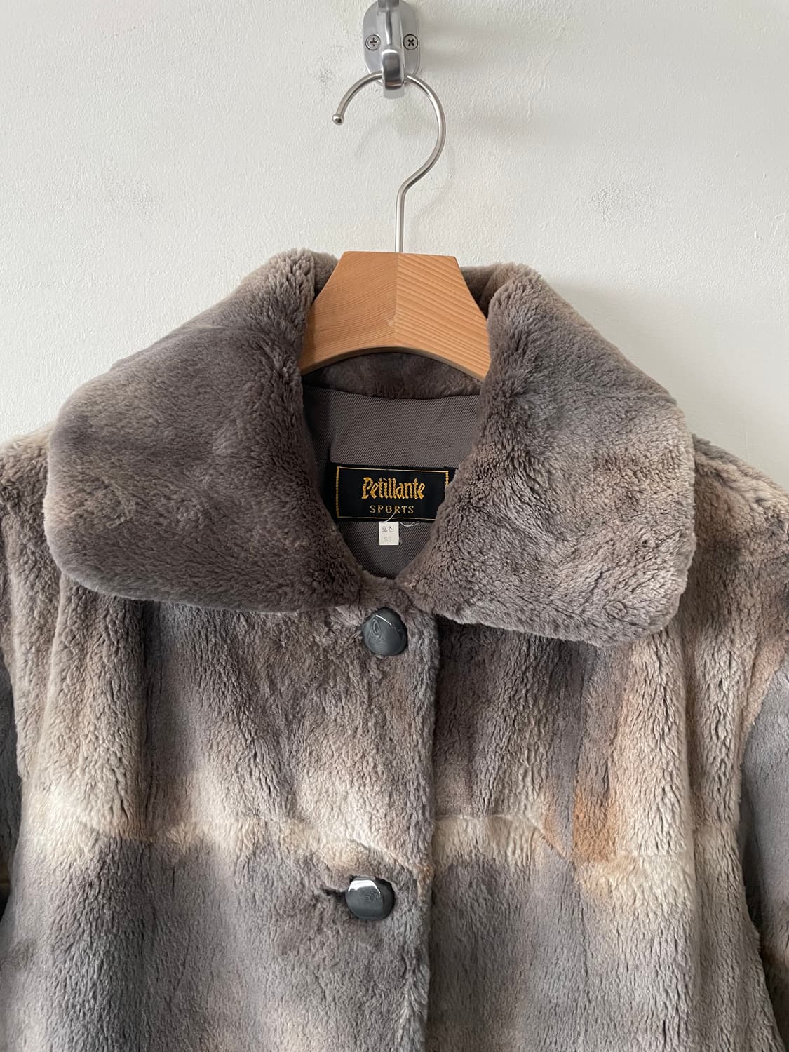 vintage muskrat string half fur jakcet 상품이미지3