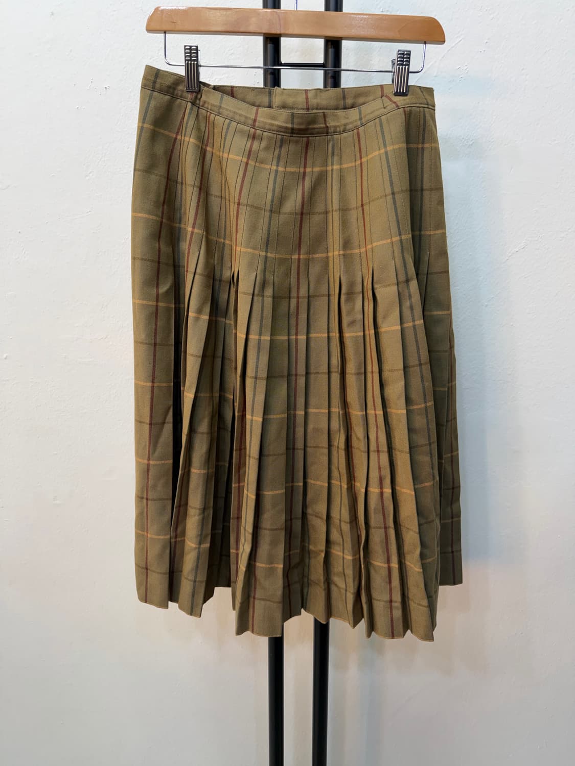 정품) 버버리 체크 패턴 스커트 28 상품이미지1