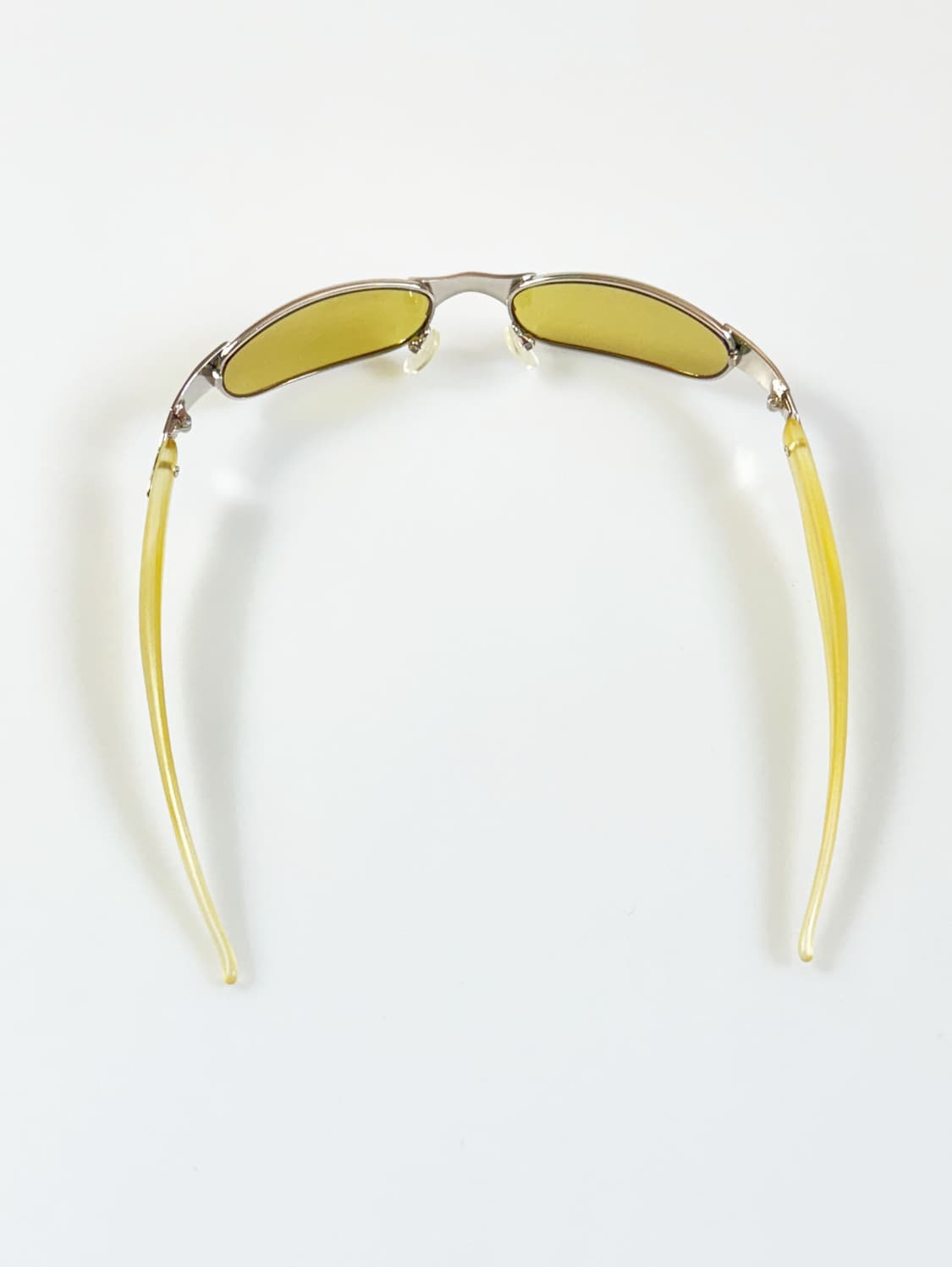 90s 크롬 메탈릭 슬림스퀘어 틴트 빈티지 선글라스 상품이미지5