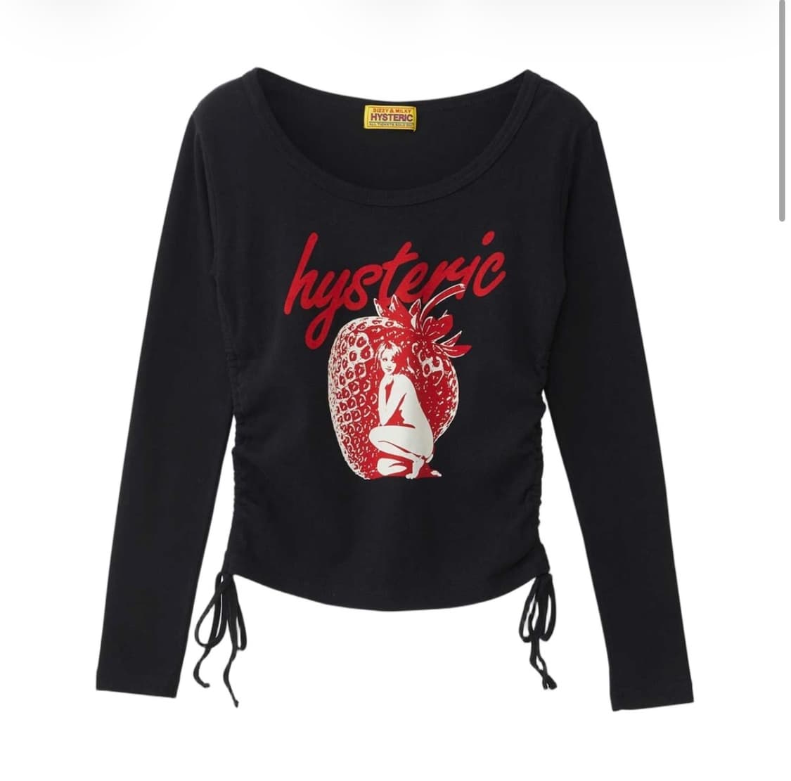 히스테릭 글래머 미드나잇 베리 치비 티셔츠 블랙 상품이미지1
