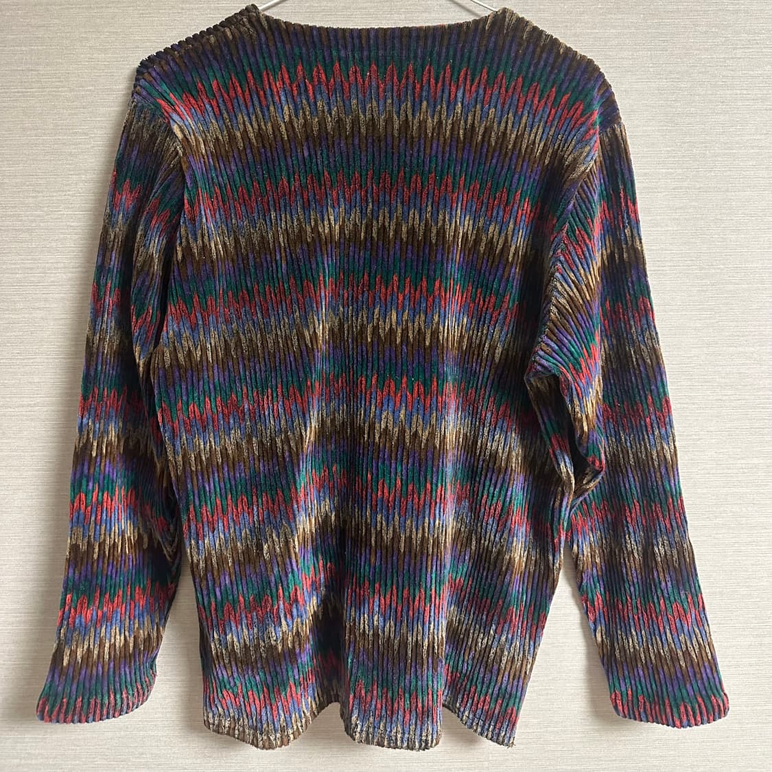 Vintage 임수정 미사 무지개 니트 벨벳 빈티지 상품이미지2