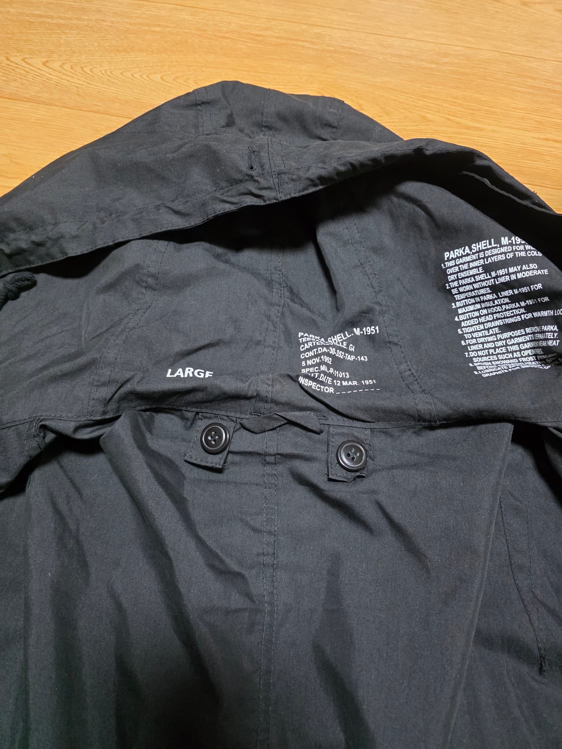 밀텍 M51 피쉬테일 팝니다.(내피포함) 상품이미지2