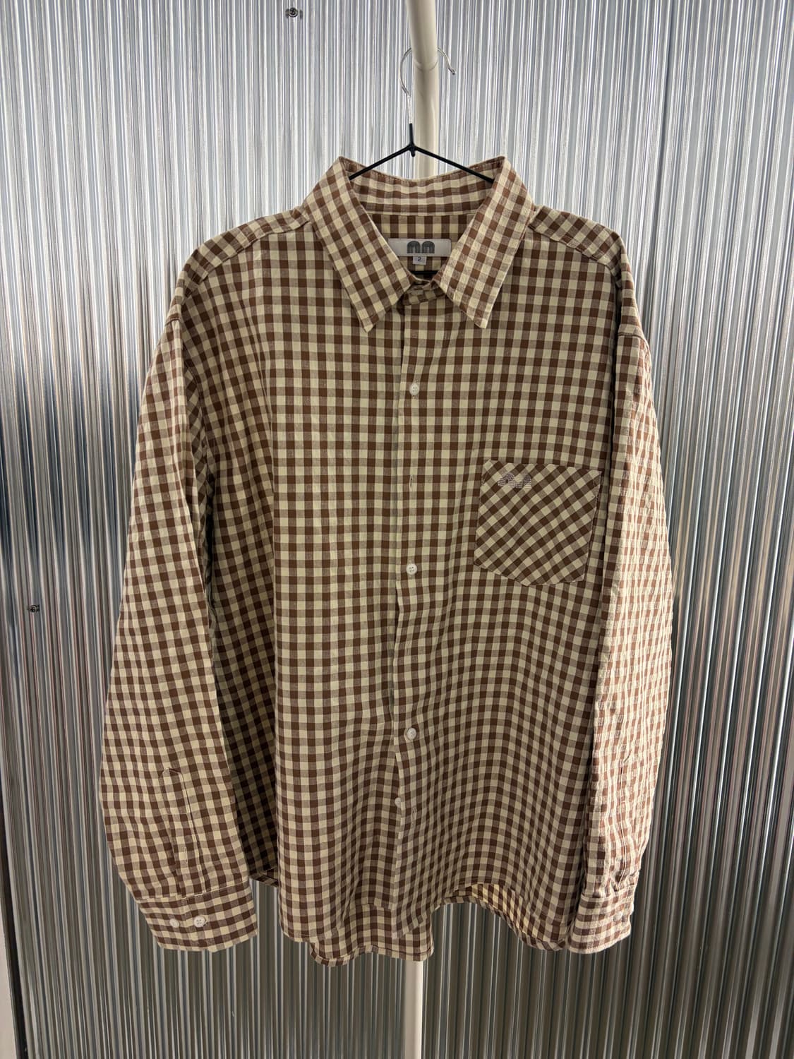 Not New check nn shirt brown 2 상품이미지2