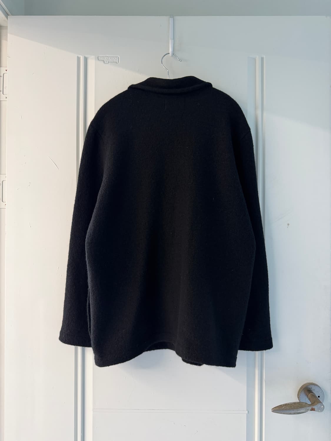 일본빈티지 블랙 울100 니트 자켓 상품이미지8