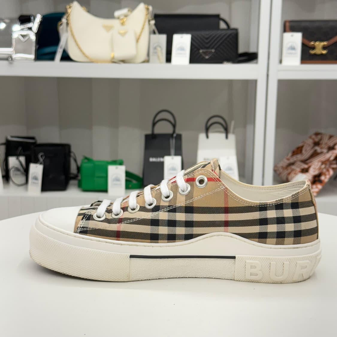 [41] 버버리 체크 코튼 스니커즈 상품이미지4