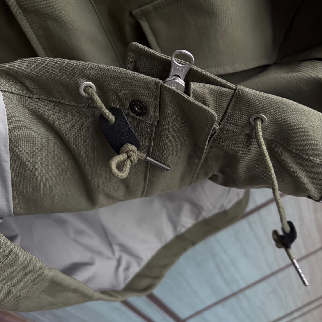 새상품(L)유니폼브릿지 피셔맨 후드파카 세이지그린 상품이미지3